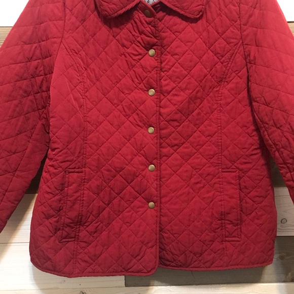 Appleseed’s Petites ⚜️ Red Quilted Jacket - Picture 3 of 12